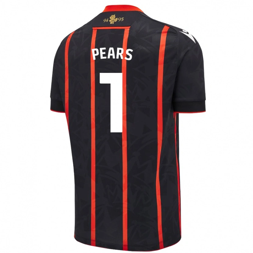 Danxen Women Aynsley Pears #1 Black Red Away Jersey 2024/25 T-Shirt