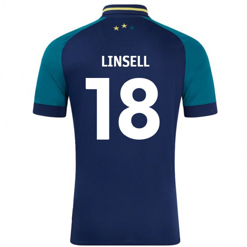 Danxen Women Alice Linsell #18 Navy Dark Green Away Jersey 2024/25 T-Shirt