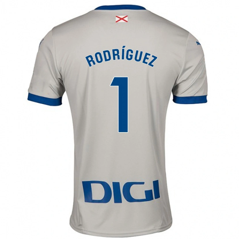 Danxen Women Adrián Rodríguez #1 Light Gray Away Jersey 2024/25 T-Shirt