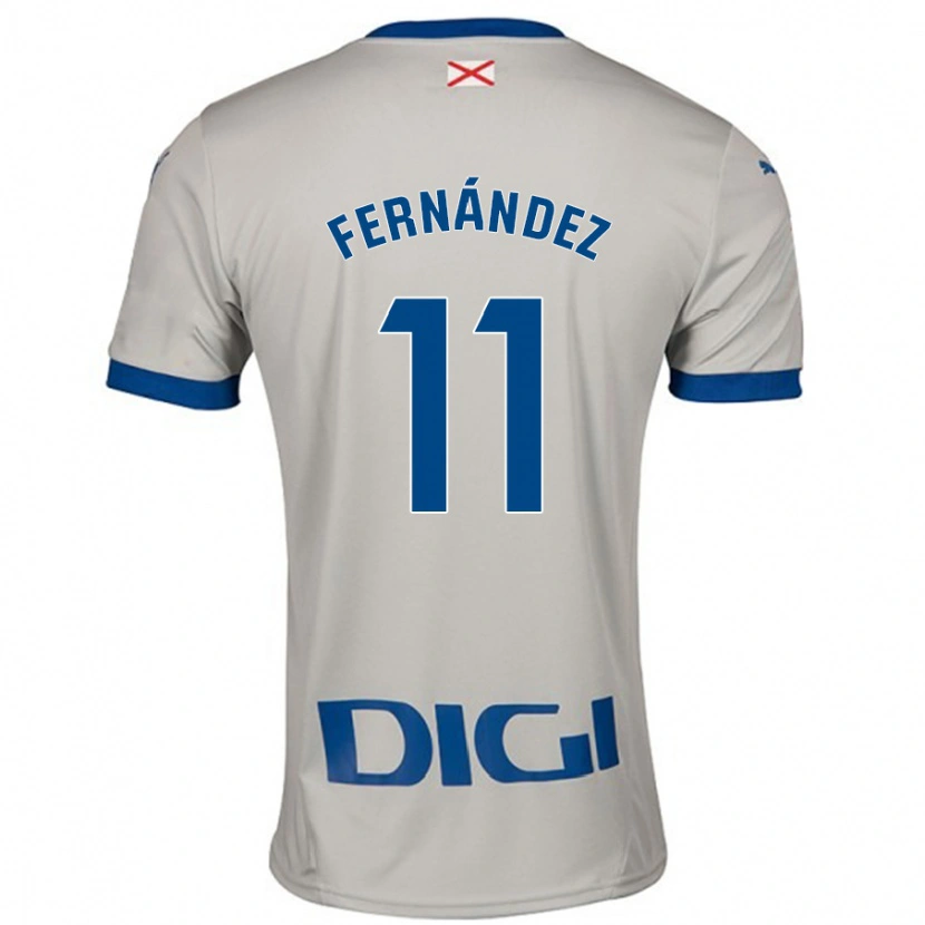 Danxen Women Imanol Fernández #11 Light Gray Away Jersey 2024/25 T-Shirt