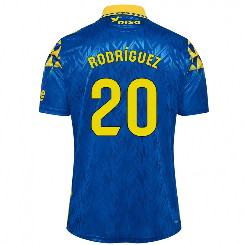 Danxen Women Kirian Rodríguez #20 Blue Yellow Away Jersey 2024/25 T-Shirt