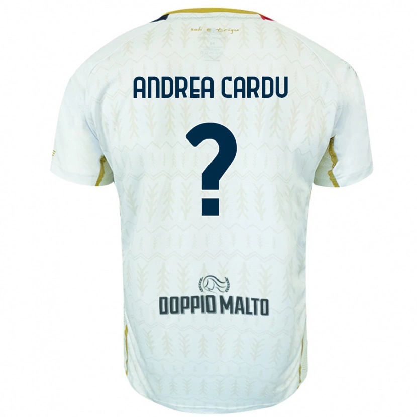 Danxen Women Gian Andrea Cardu #0 White Away Jersey 2024/25 T-Shirt