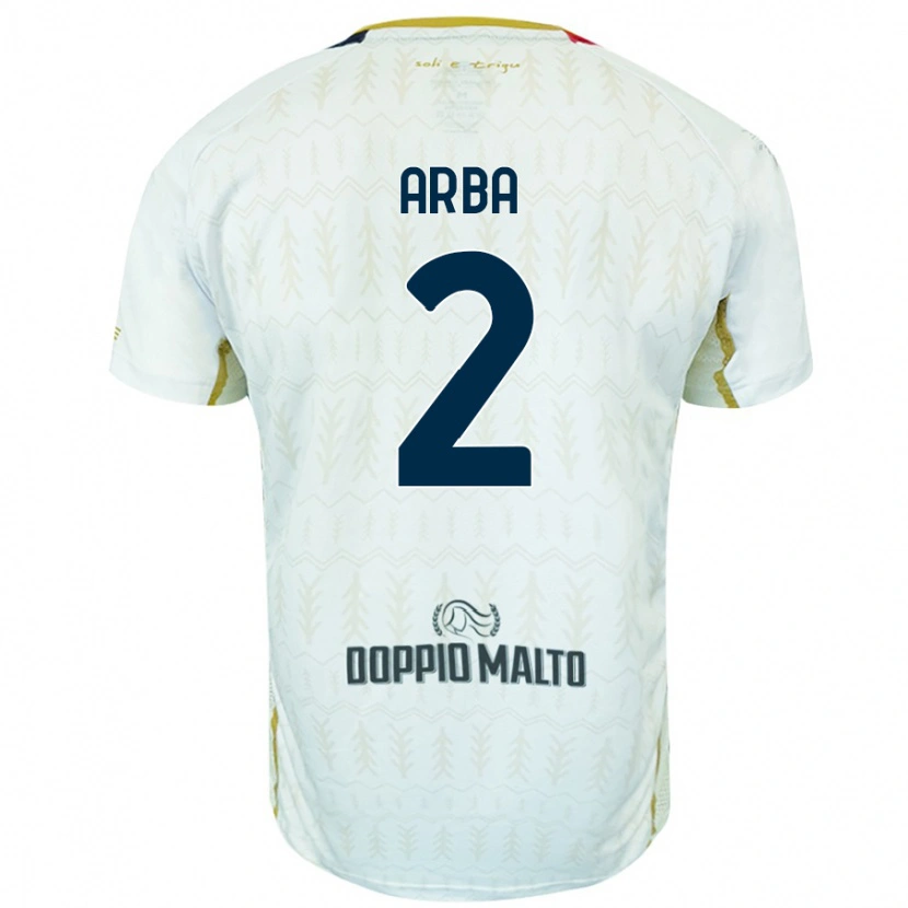 Danxen Women Federico Arba #2 White Away Jersey 2024/25 T-Shirt