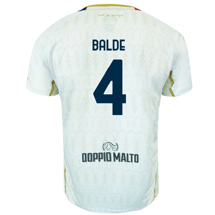 Danxen Women Mamadou Balde #4 White Away Jersey 2024/25 T-Shirt
