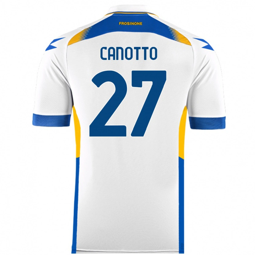 Danxen Women Luigi Canotto #27 White Away Jersey 2024/25 T-Shirt