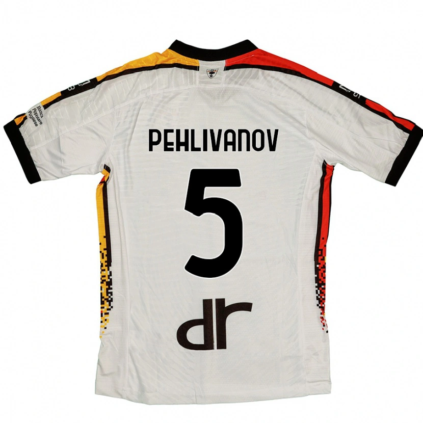 Danxen Women Cristian Pehlivanov #5 White Black Away Jersey 2024/25 T-Shirt