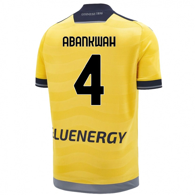 Danxen Women James Abankwah #4 Golden Away Jersey 2024/25 T-Shirt