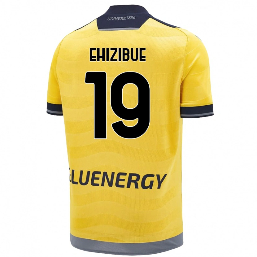 Danxen Women Kingsley Ehizibue #19 Golden Away Jersey 2024/25 T-Shirt