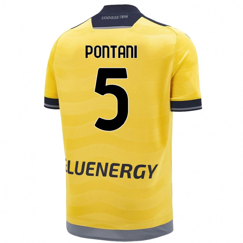 Danxen Women Leonardo Pontani #5 Golden Away Jersey 2024/25 T-Shirt