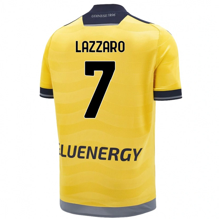 Danxen Women Davide Lazzaro #7 Golden Away Jersey 2024/25 T-Shirt