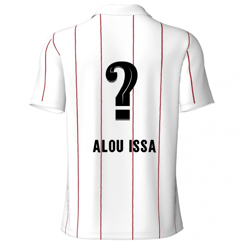 Danxen Women Benjamin Alou Issa #0 White Black Away Jersey 2024/25 T-Shirt