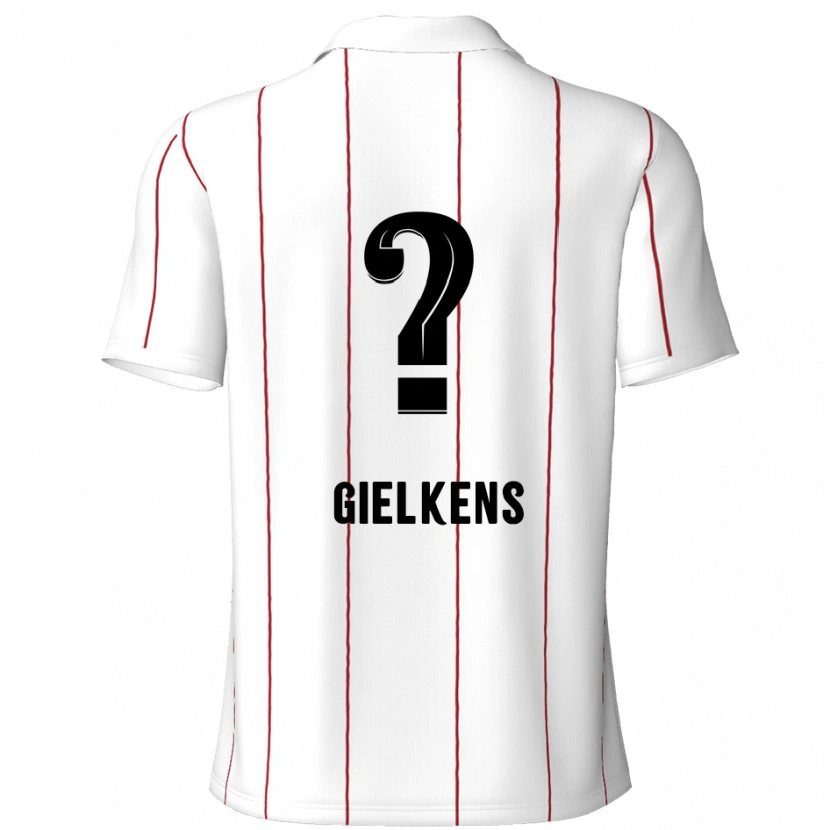 Danxen Women Mathijs Gielkens #0 White Black Away Jersey 2024/25 T-Shirt