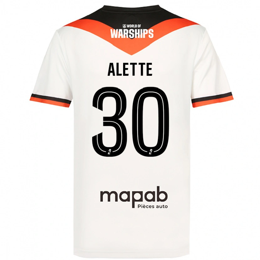 Danxen Women Gaël Alette #30 White Away Jersey 2024/25 T-Shirt