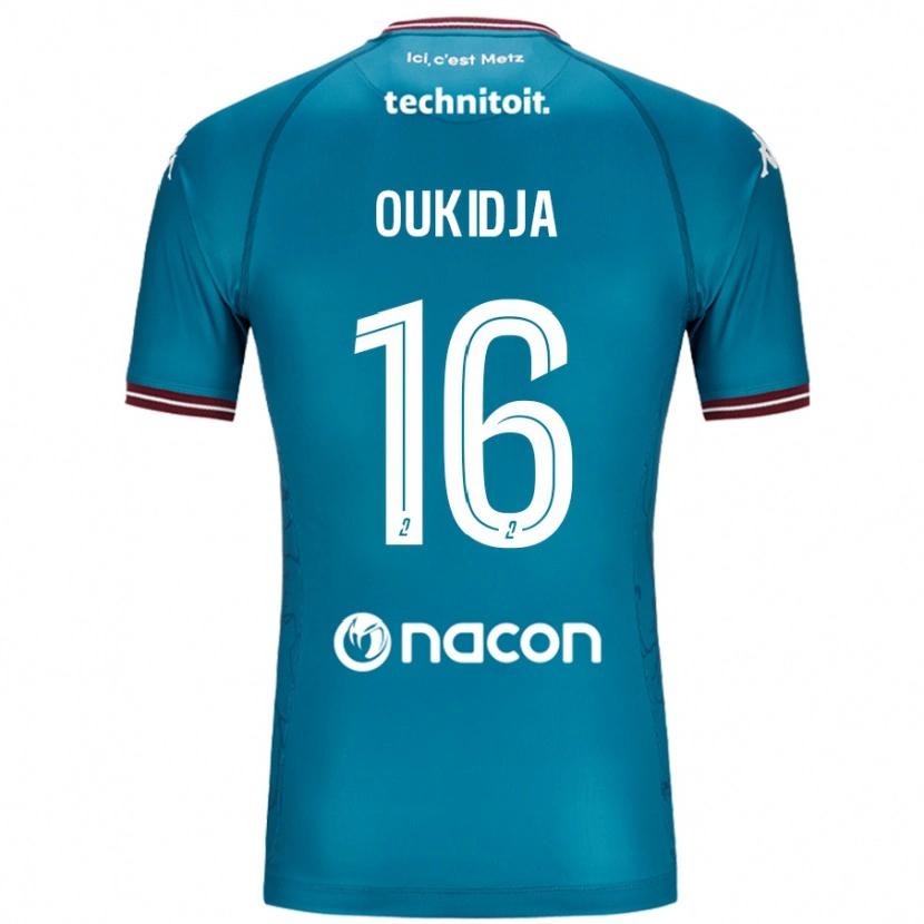 Danxen Women Alexandre Oukidja #16 Bleu Petrole Away Jersey 2024/25 T-Shirt