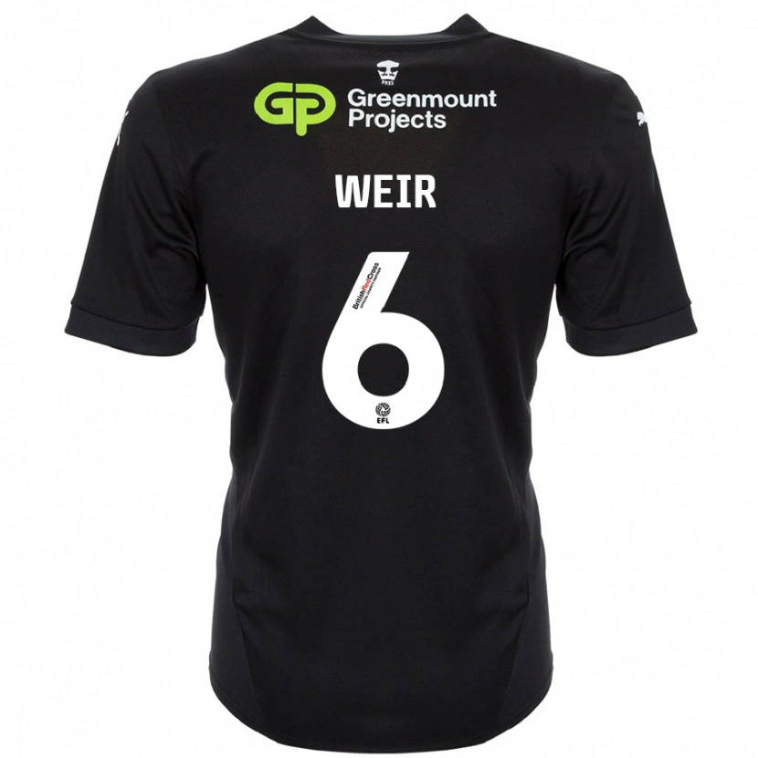 Danxen Kid Jensen Weir #6 Black Away Jersey 2024/25 T-Shirt