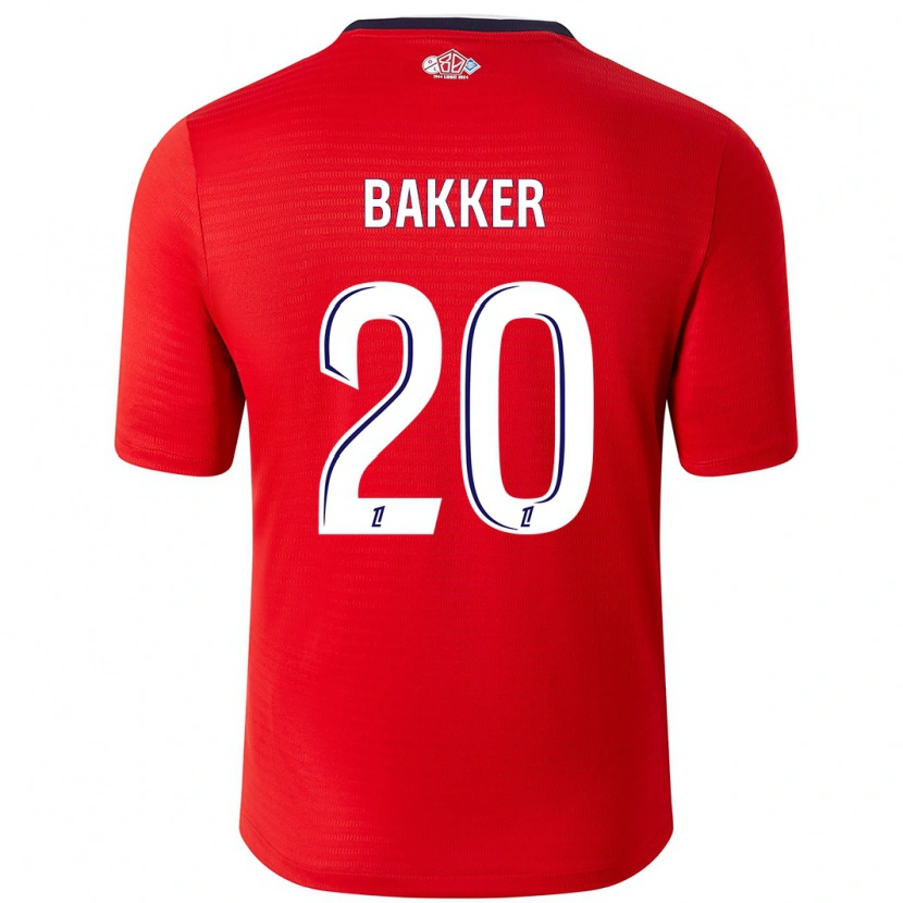 Danxen Kid Mitchel Bakker #20 Red White Home Jersey 2024/25 T-Shirt