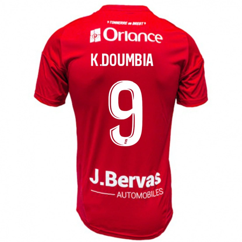 Danxen Kid Kamory Doumbia #9 Red White Home Jersey 2024/25 T-Shirt