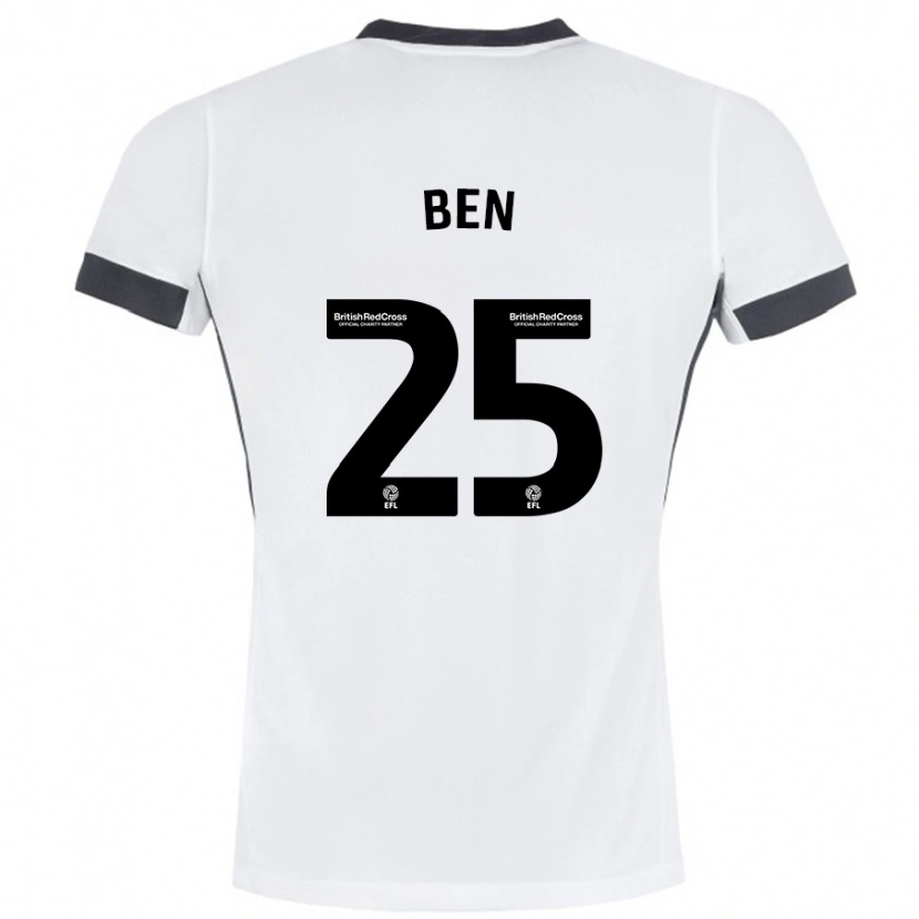 Danxen Kid Ben Davies #25 White Black Away Jersey 2024/25 T-Shirt