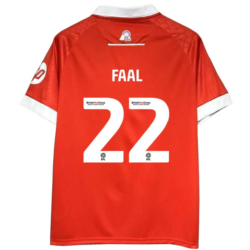 Danxen Kid Mo Faal #22 Red White Home Jersey 2024/25 T-Shirt