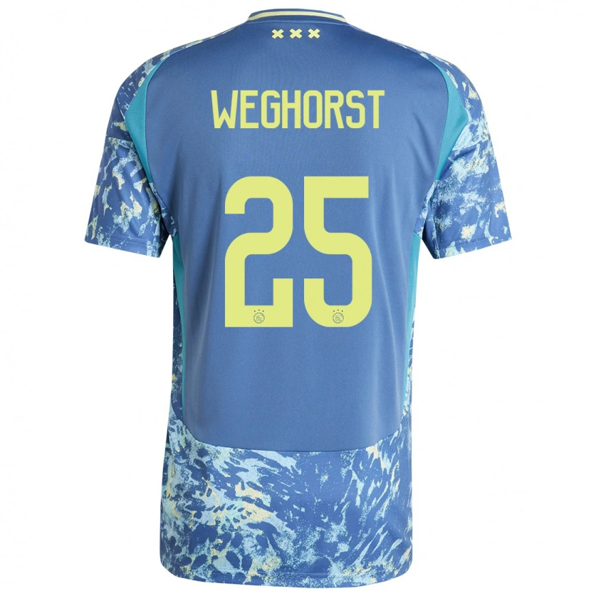 Danxen Kid Wout Weghorst #25 Grey Blue Yellow Away Jersey 2024/25 T-Shirt
