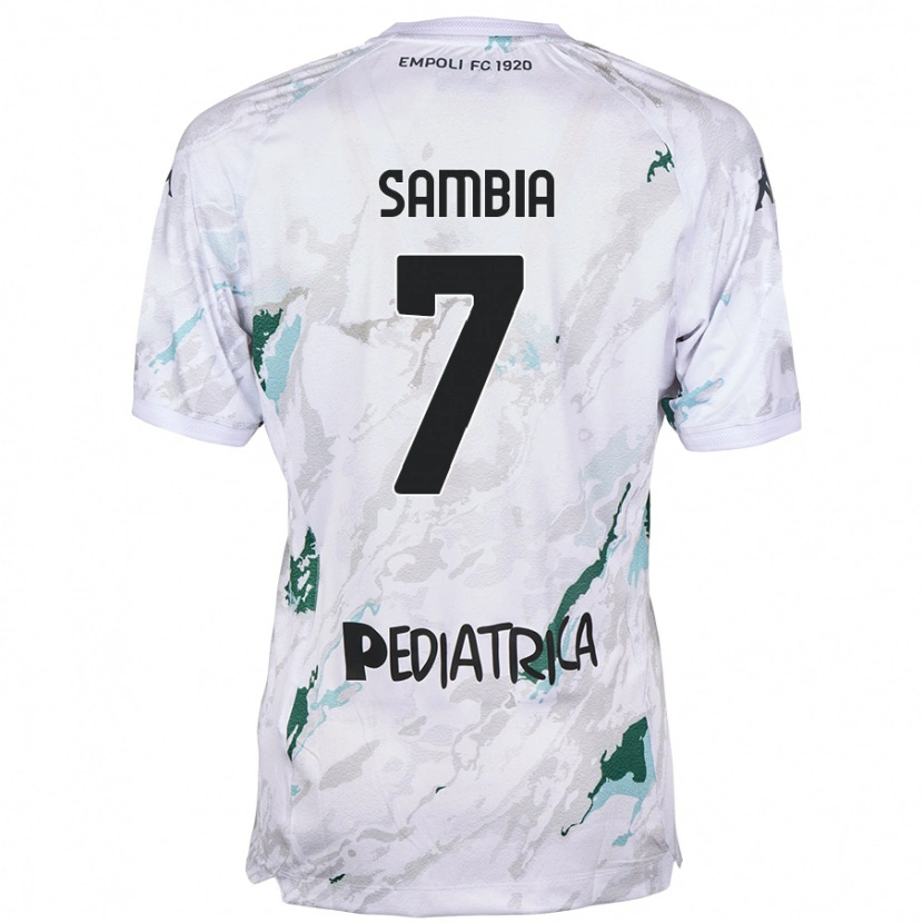 Danxen Kid Junior Sambia #7 Grey Away Jersey 2024/25 T-Shirt