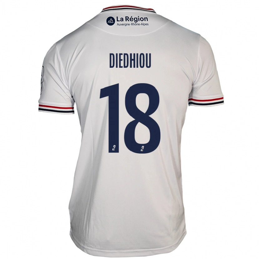 Danxen Men Famara Diédhiou #18 White Away Jersey 2024/25 T-Shirt