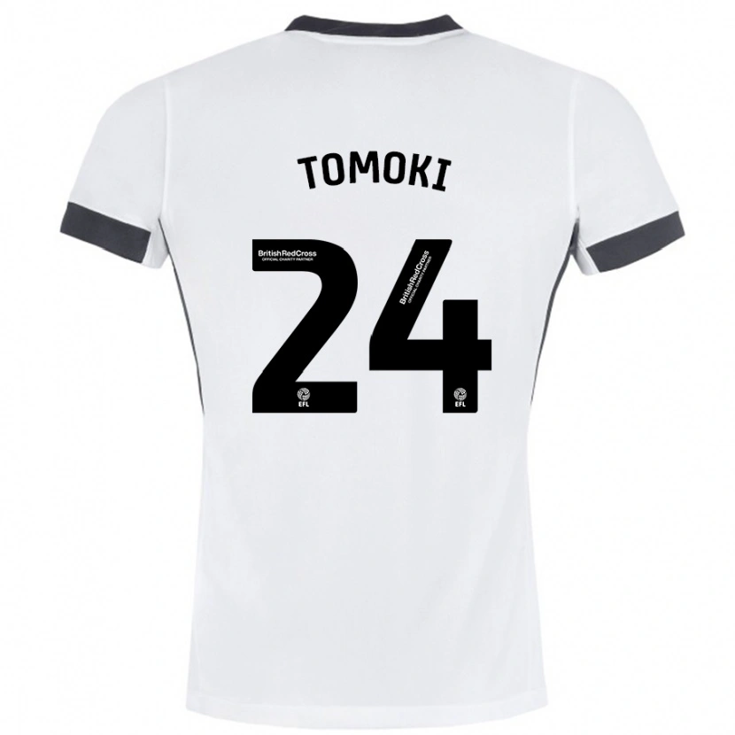 Danxen Men Tomoki Iwata #24 White Black Away Jersey 2024/25 T-Shirt
