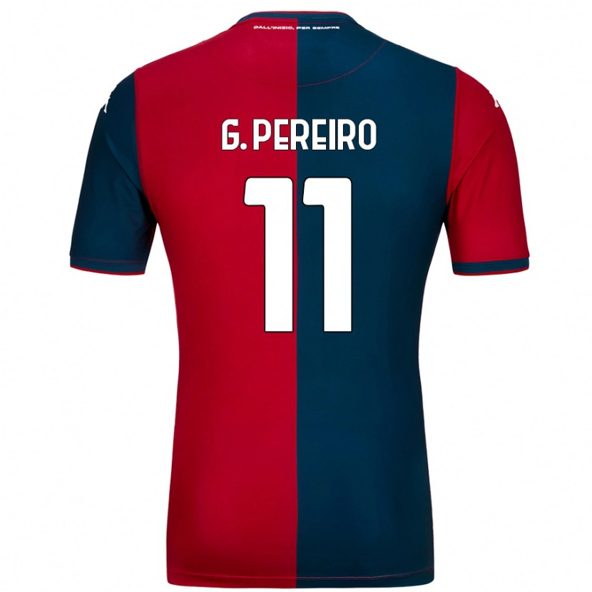 Danxen Men Gastón Pereiro #11 Red Dark Blue Home Jersey 2024/25 T-Shirt