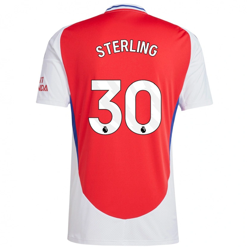 Danxen Women Raheem Sterling #30 Red White Home Jersey 2024/25 T-Shirt