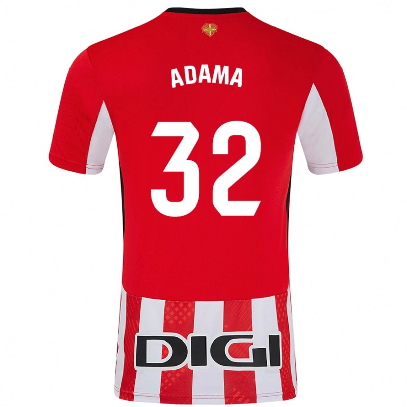Danxen Women Adama Boiro #32 Red White Home Jersey 2024/25 T-Shirt