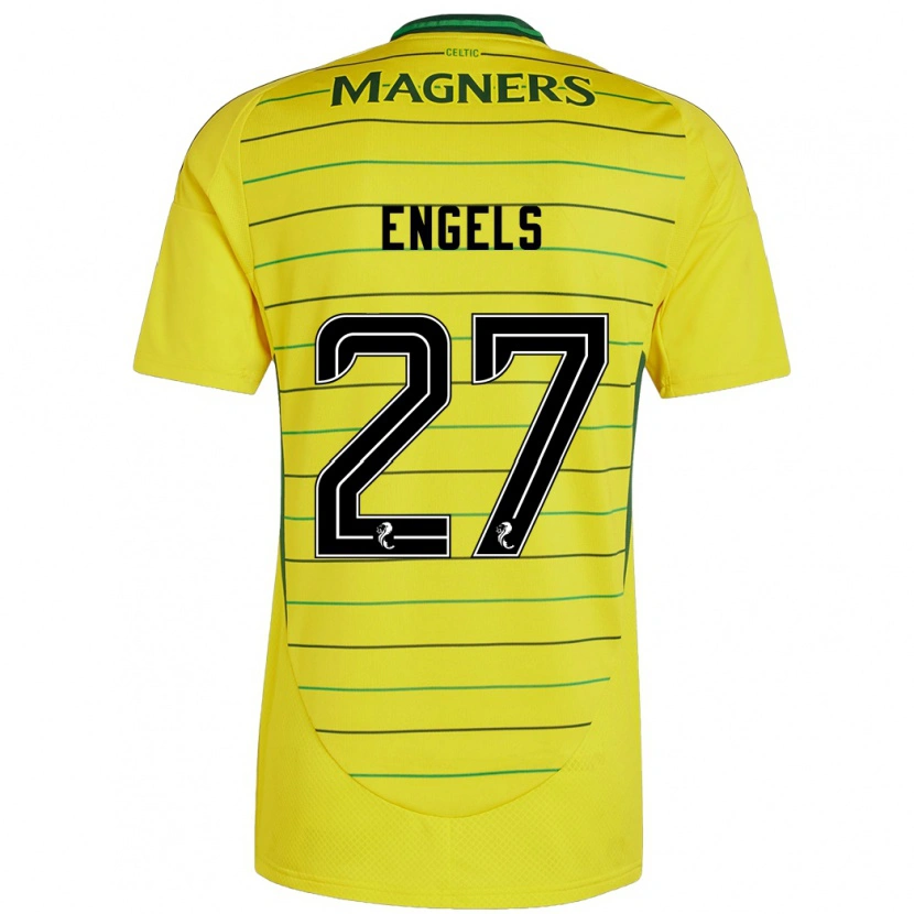 Danxen Women Arne Engels #27 Yellow Away Jersey 2024/25 T-Shirt