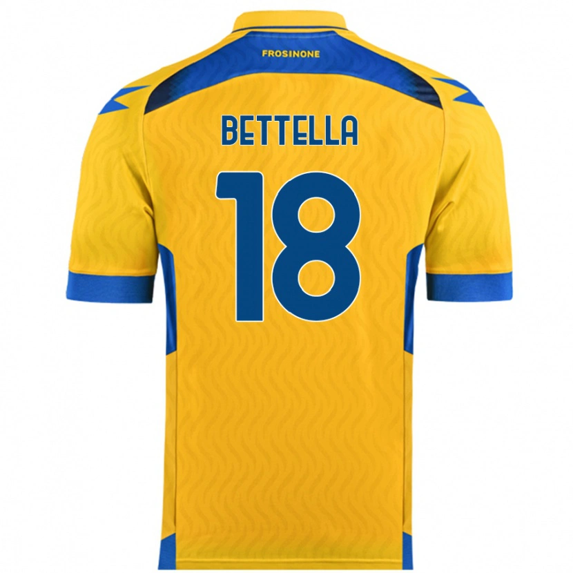 Danxen Women Davide Bettella #18 Yellow Home Jersey 2024/25 T-Shirt